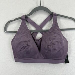 VSX Lightweight Mesh Sports Bra Purple‎ Breathable Wicking Quick Dry 34D